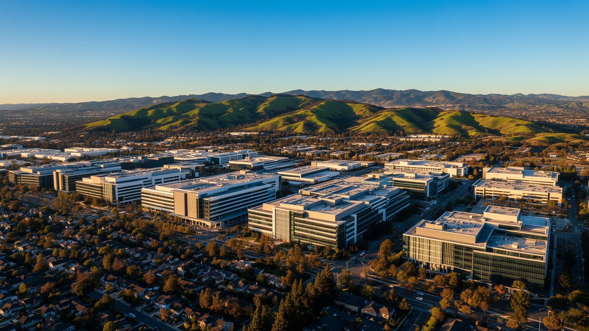 Silicon Valley aerial view